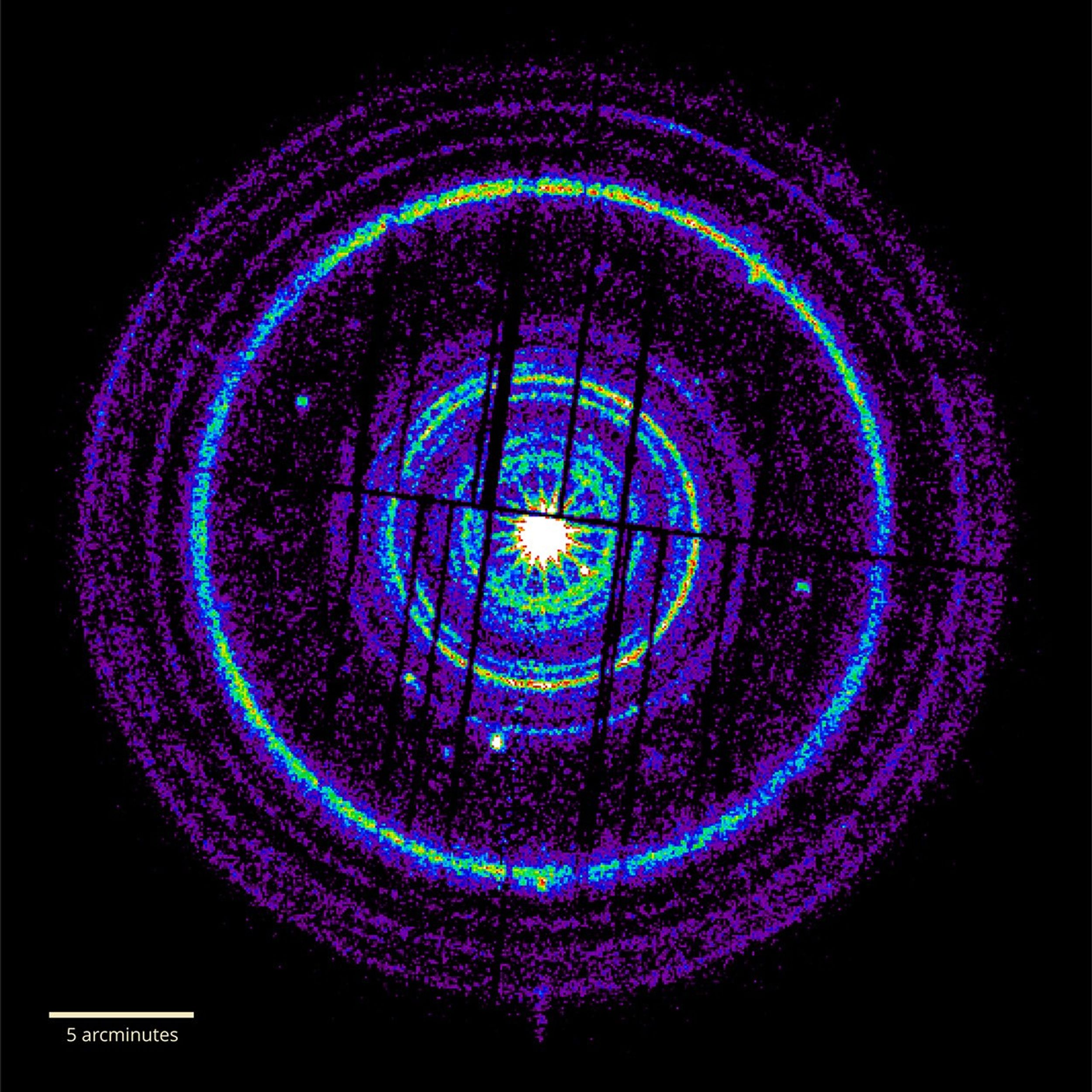 Dust rings imaged by ESA's XMM-Newton from GRB 221009A