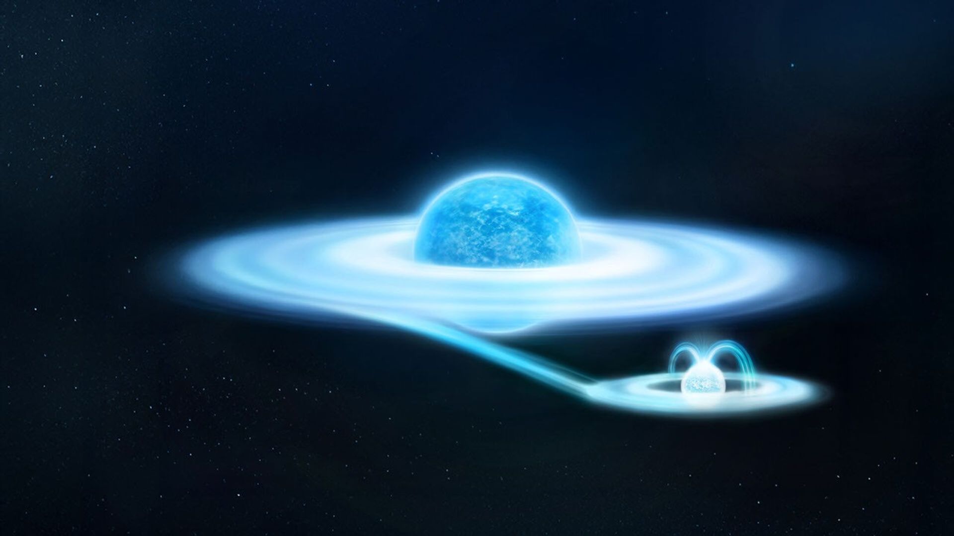 Artist's concept of  gamma-Cas