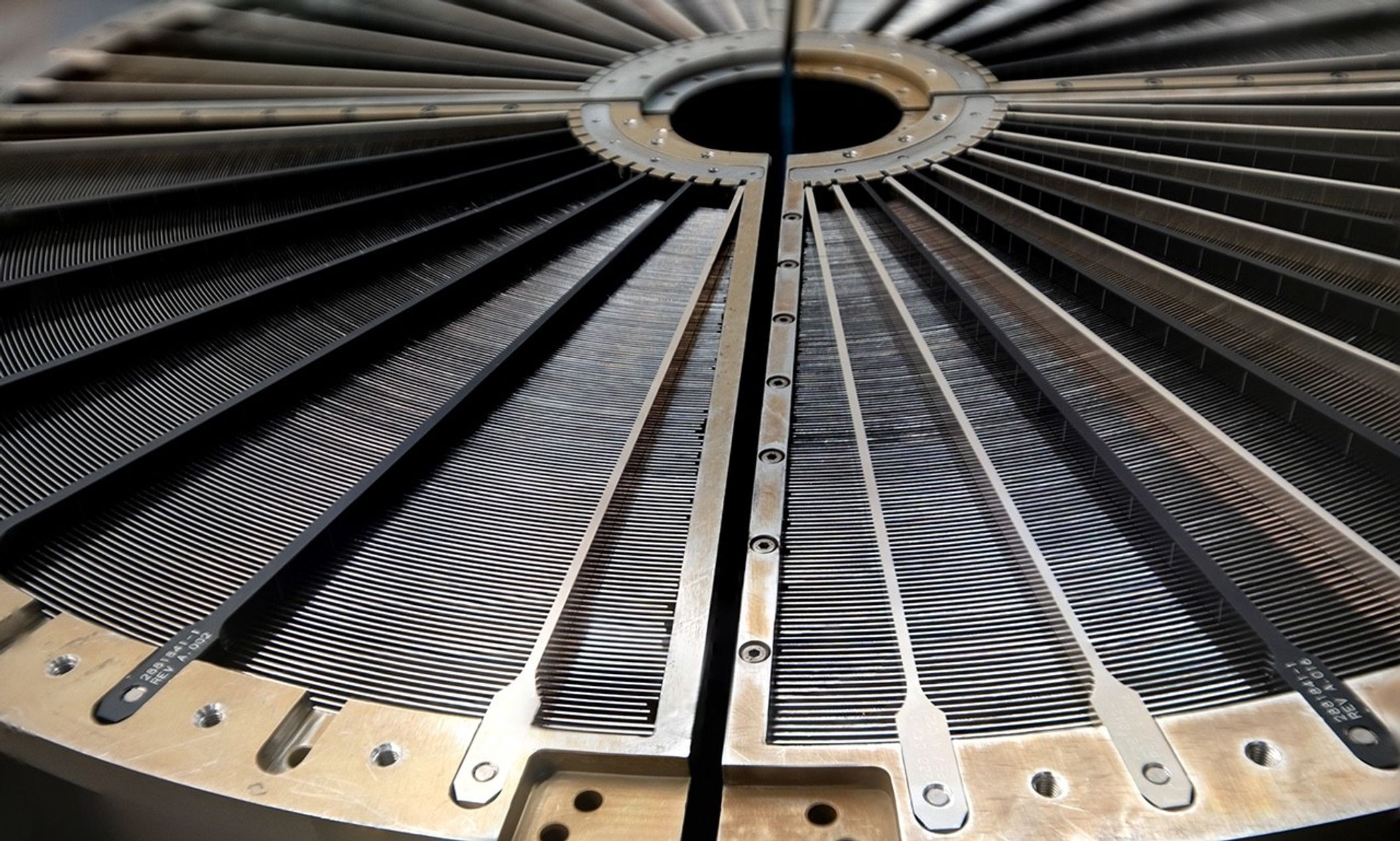 Close up of one of the X-ray Mirror Assemblies for XRISM