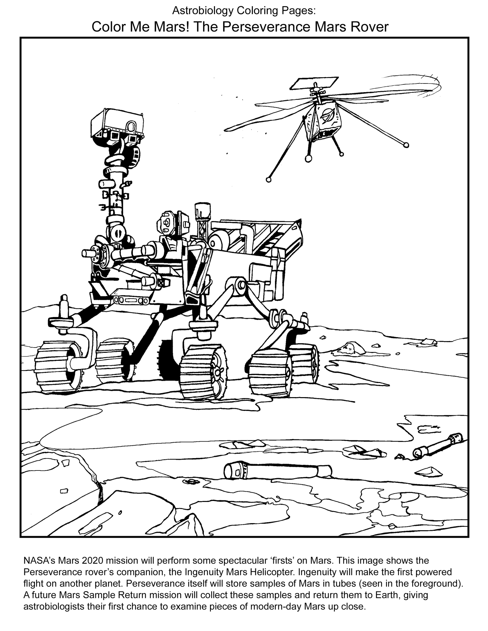 NASA’s Mars 2020 mission will perform some spectacular ‘firsts’ on Mars. This image shows the Perseverance rover’s companion, the Ingenuity Mars Helicopter.