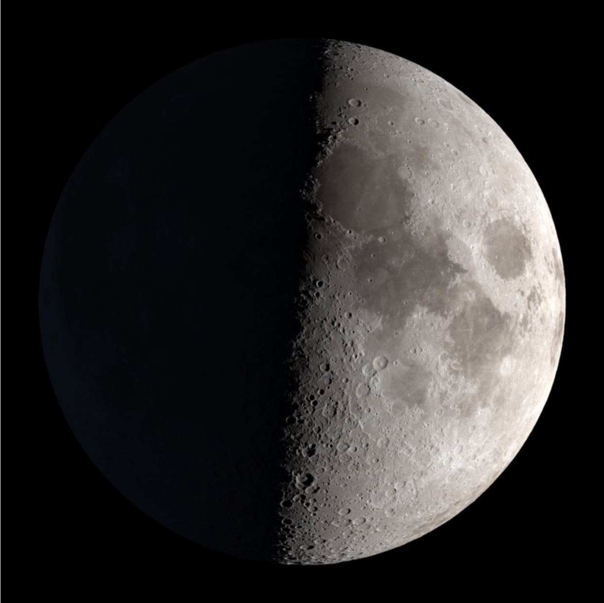 First quarter moon