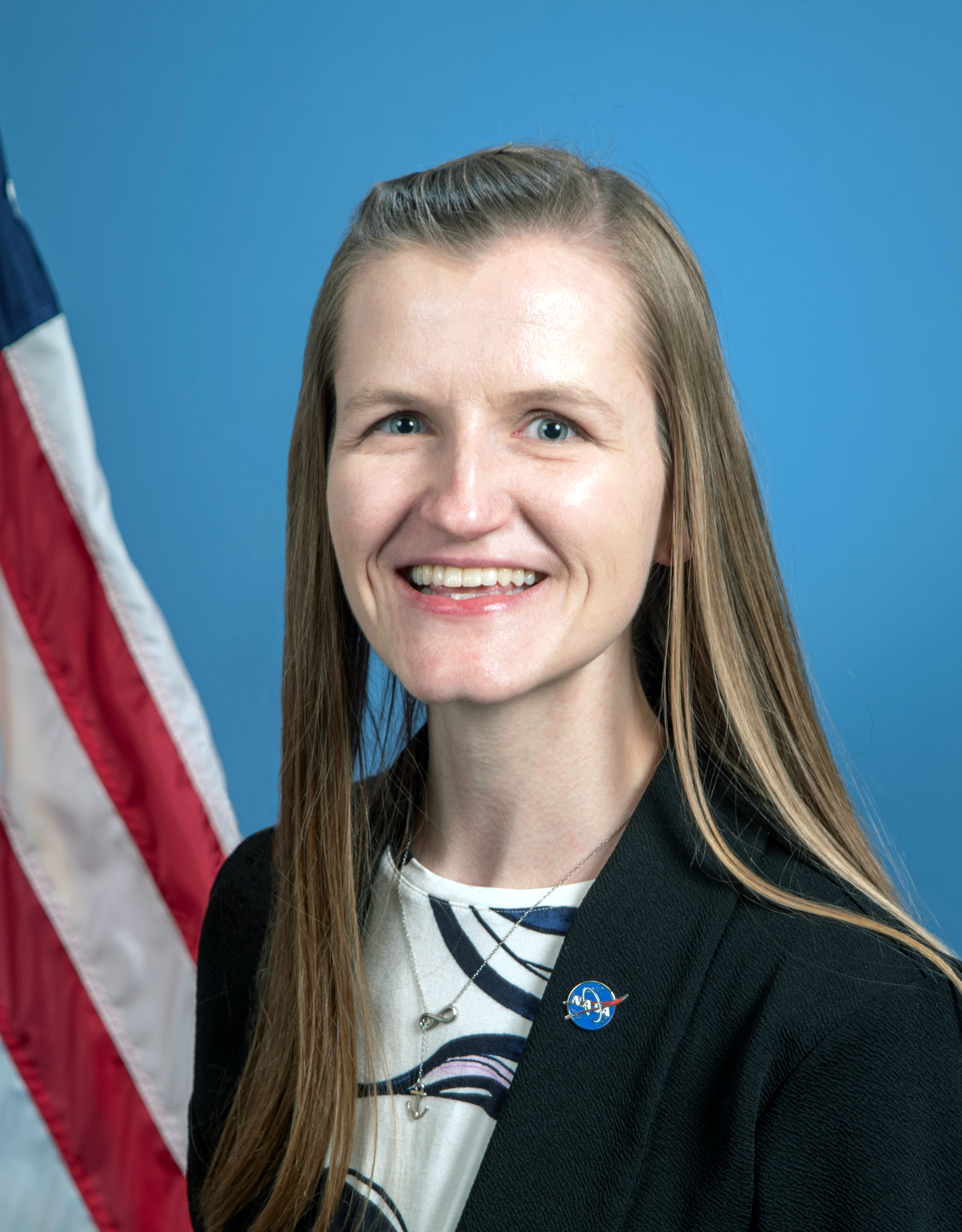 Portrait of a smiling woman.