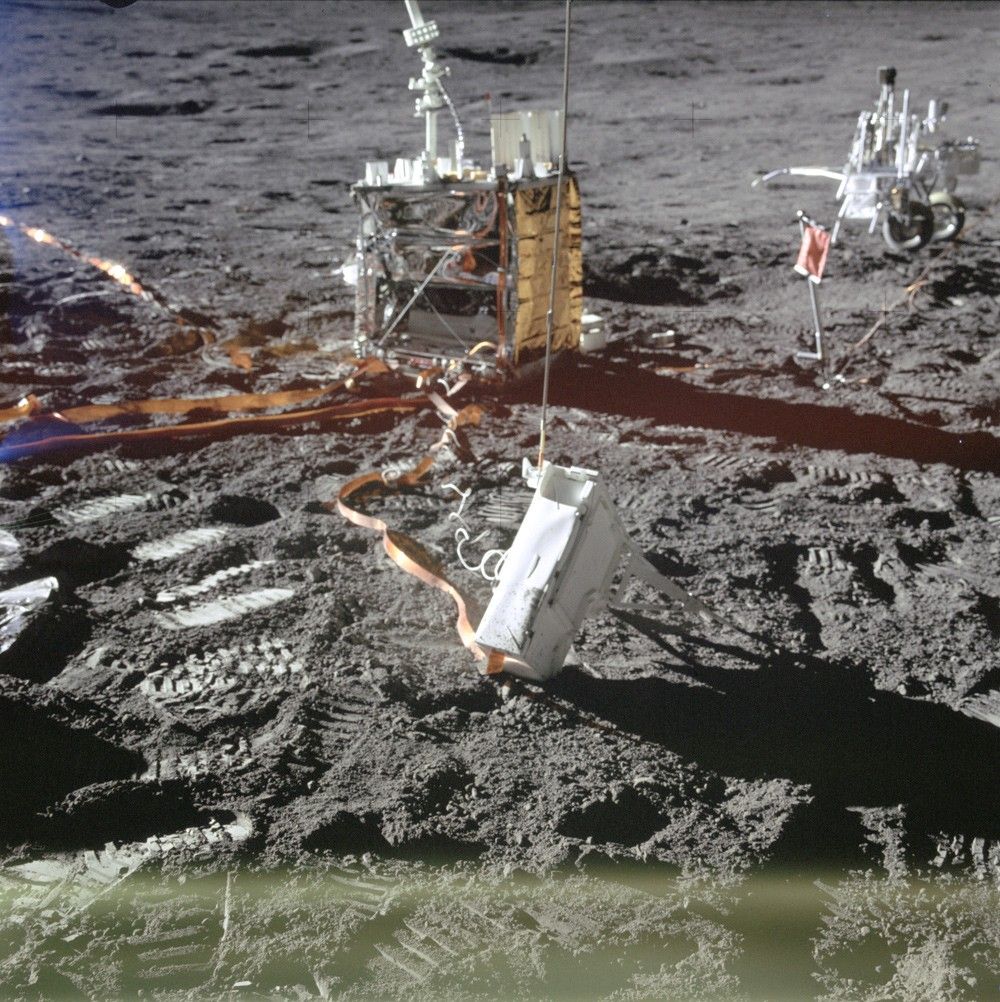Lunar surface experiments package deployed on Moon
