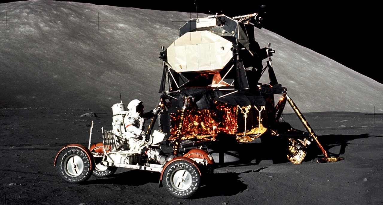 Apollo 17: Gene Cernan in Lunar Roving Vehicle - NASA Science