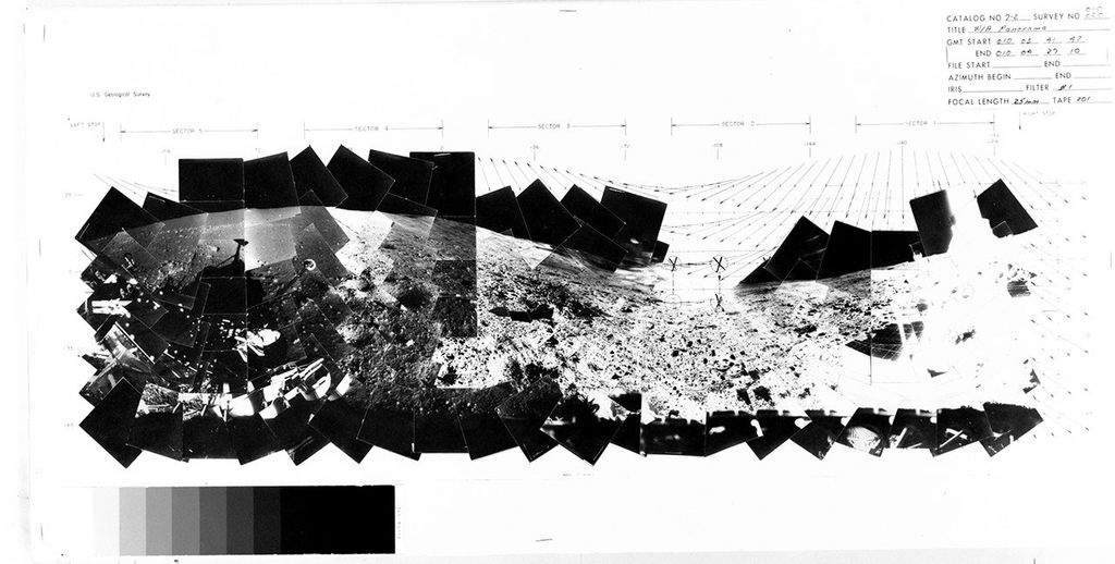 hand-assembled grid of photo frames with annotations