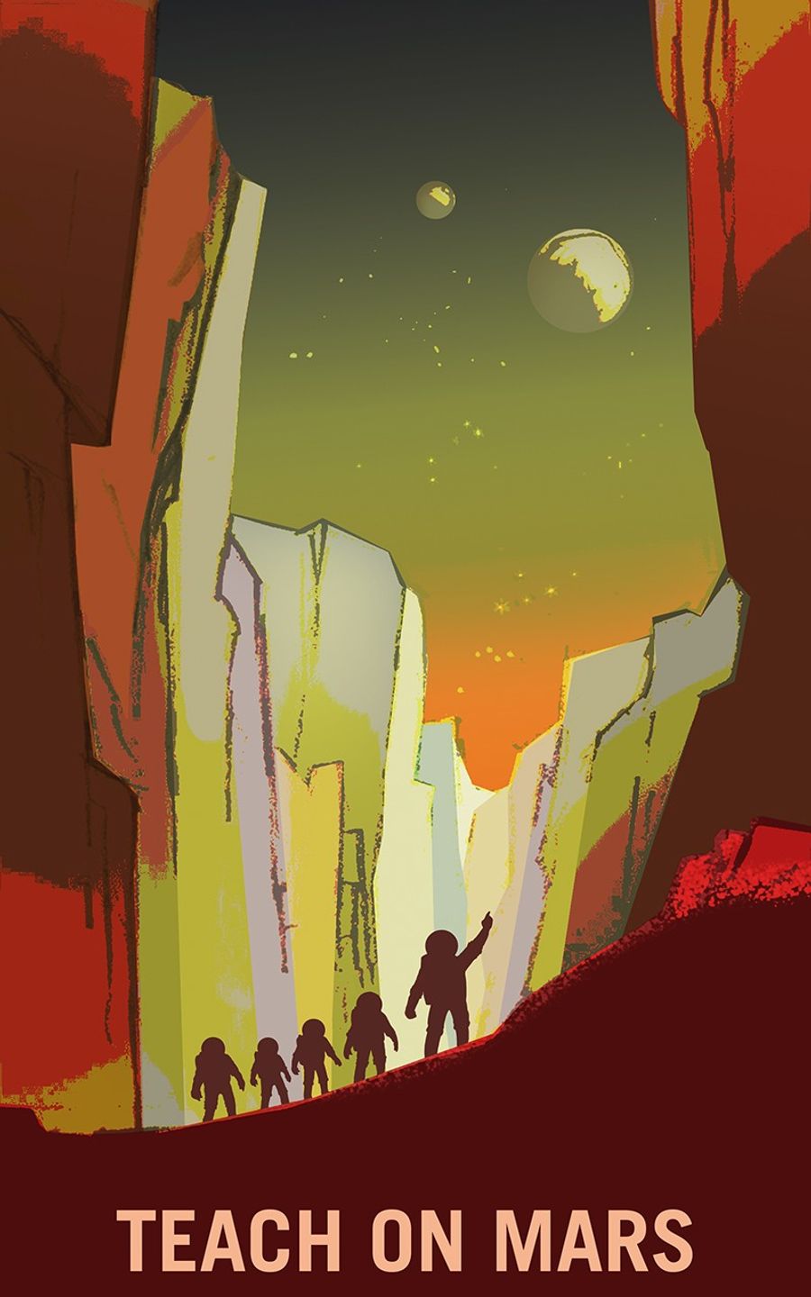 Постер NASA: Teach on Mars · Mars