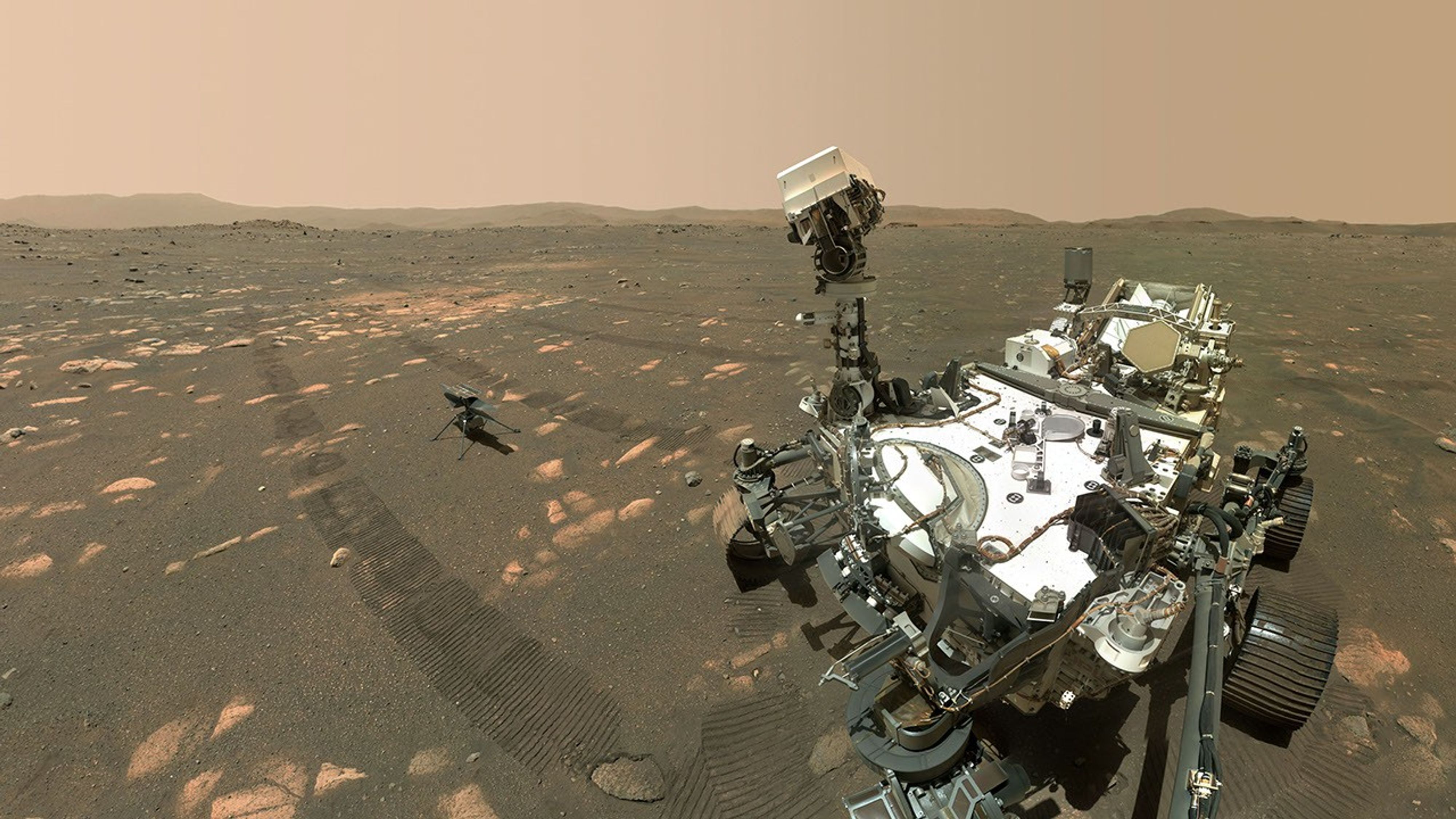 Mars surface image from rover