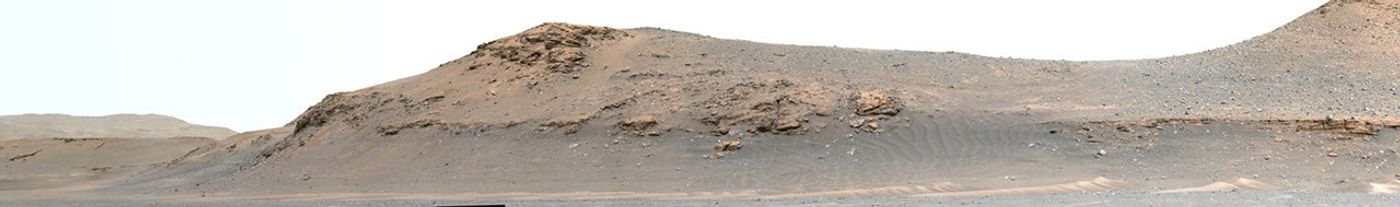 The expanse of Jezero Crater’s river delta is shown in this panorama of 64 stitched-together images taken by the Mastcam-Z system on NASA’s Perseverance Mars rover on April 11, 2022, the 406th Martian day, or sol, of the mission.