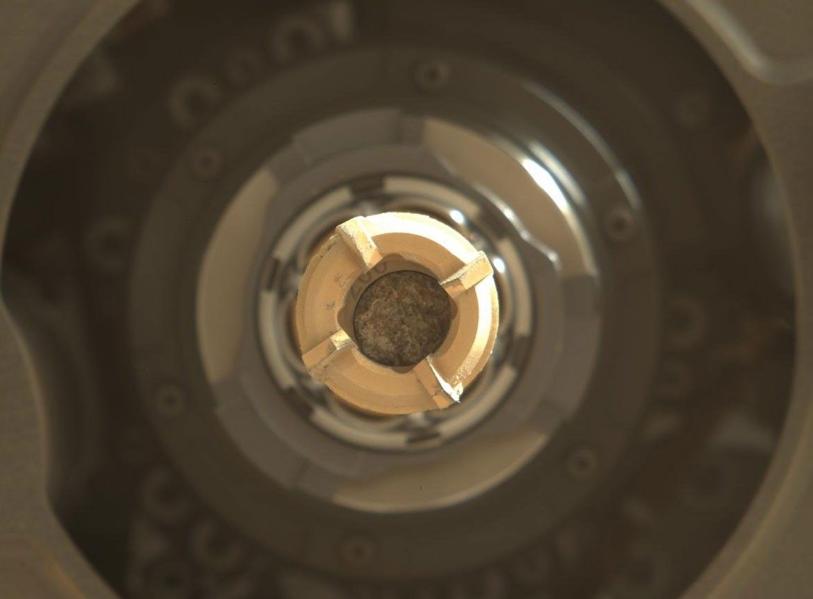 NASA's Mars Perseverance rover acquired this image using its Left Mastcam-Z camera. Mastcam-Z is a pair of cameras located high on the rover's mast.