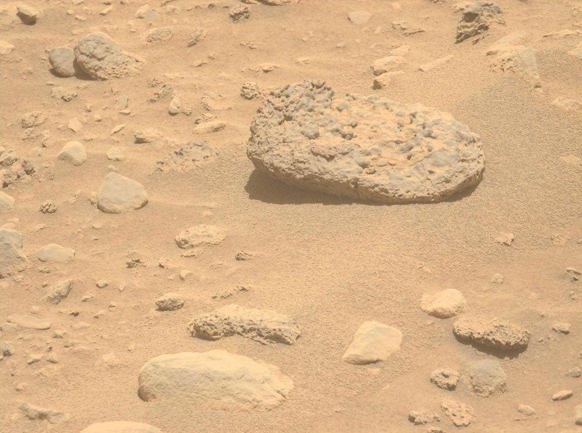 NASA's Mars Perseverance rover acquired this image using its Left Mastcam-Z camera. Mastcam-Z is a pair of cameras located high on the rover's mast.