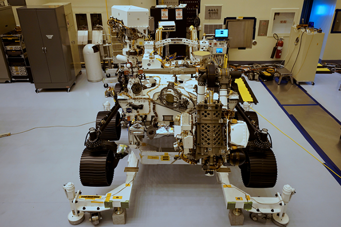 Front View of Perseverance Rover