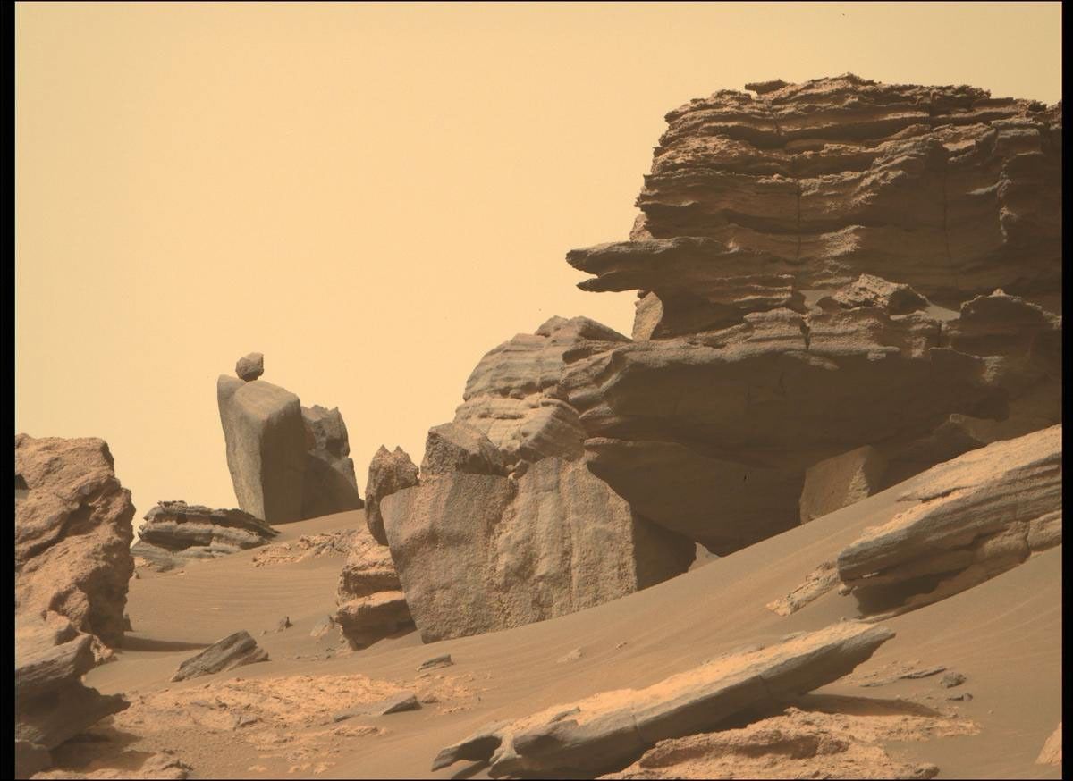 NASA's Mars Perseverance rover acquired this image using its Right Mastcam-Z camera. Mastcam-Z is a pair of cameras located high on the rover's mast.