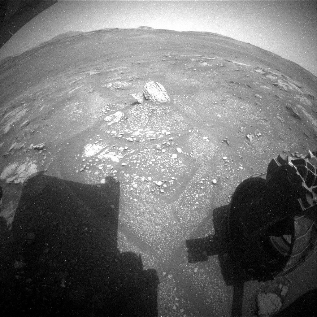 Sol 2340: And objects in the rear-view mirror may appear… interesting!
