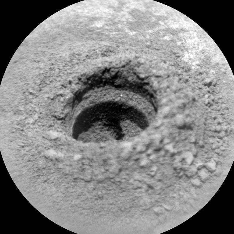 An mage of Mars surface taken by Chemistry & Camera (ChemCam)
