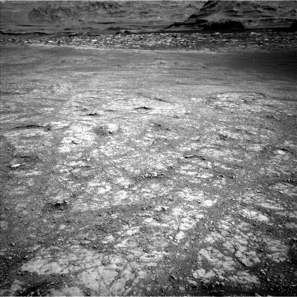 a black and white view of Mars