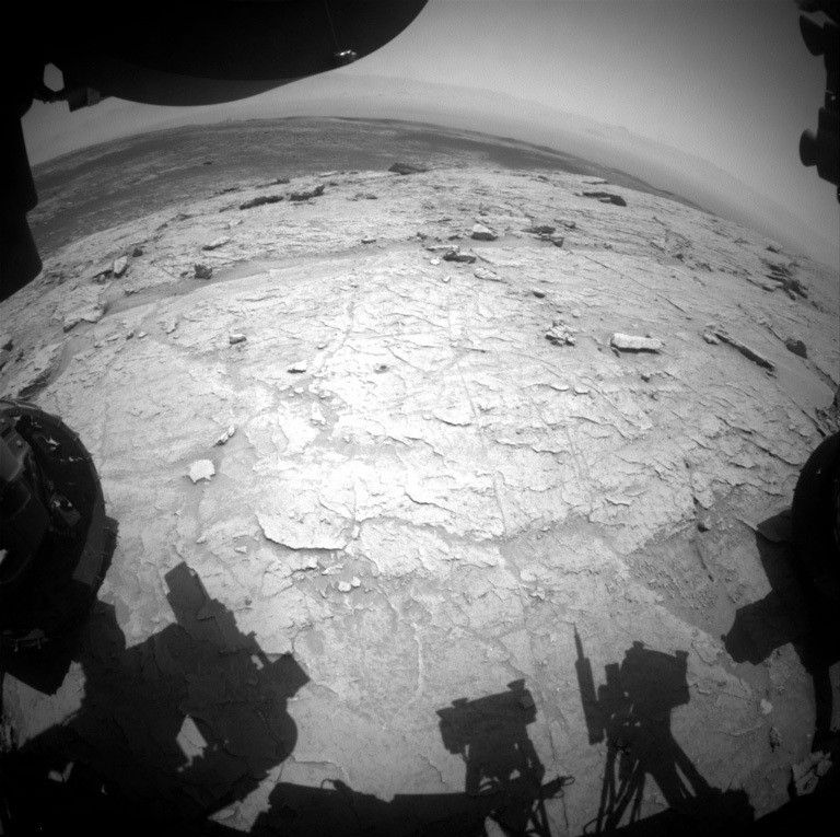 A view of Mars taken by Curiosity