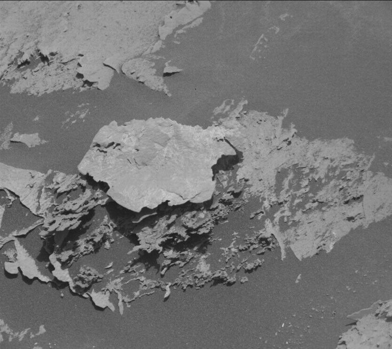 Rocks on Mars seen by Curiosity rover