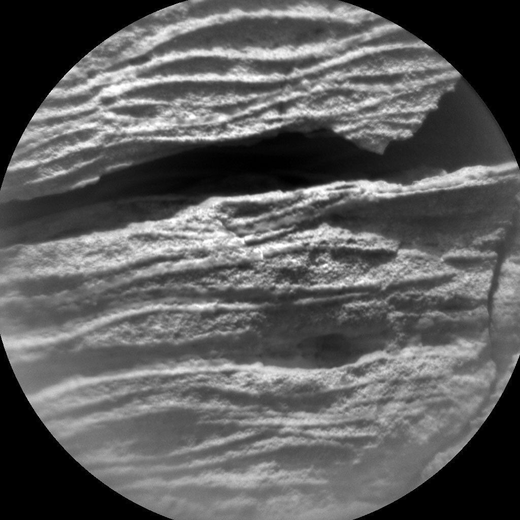 ChemCam RMI image of part of the resistant ledge, “The Prow.”