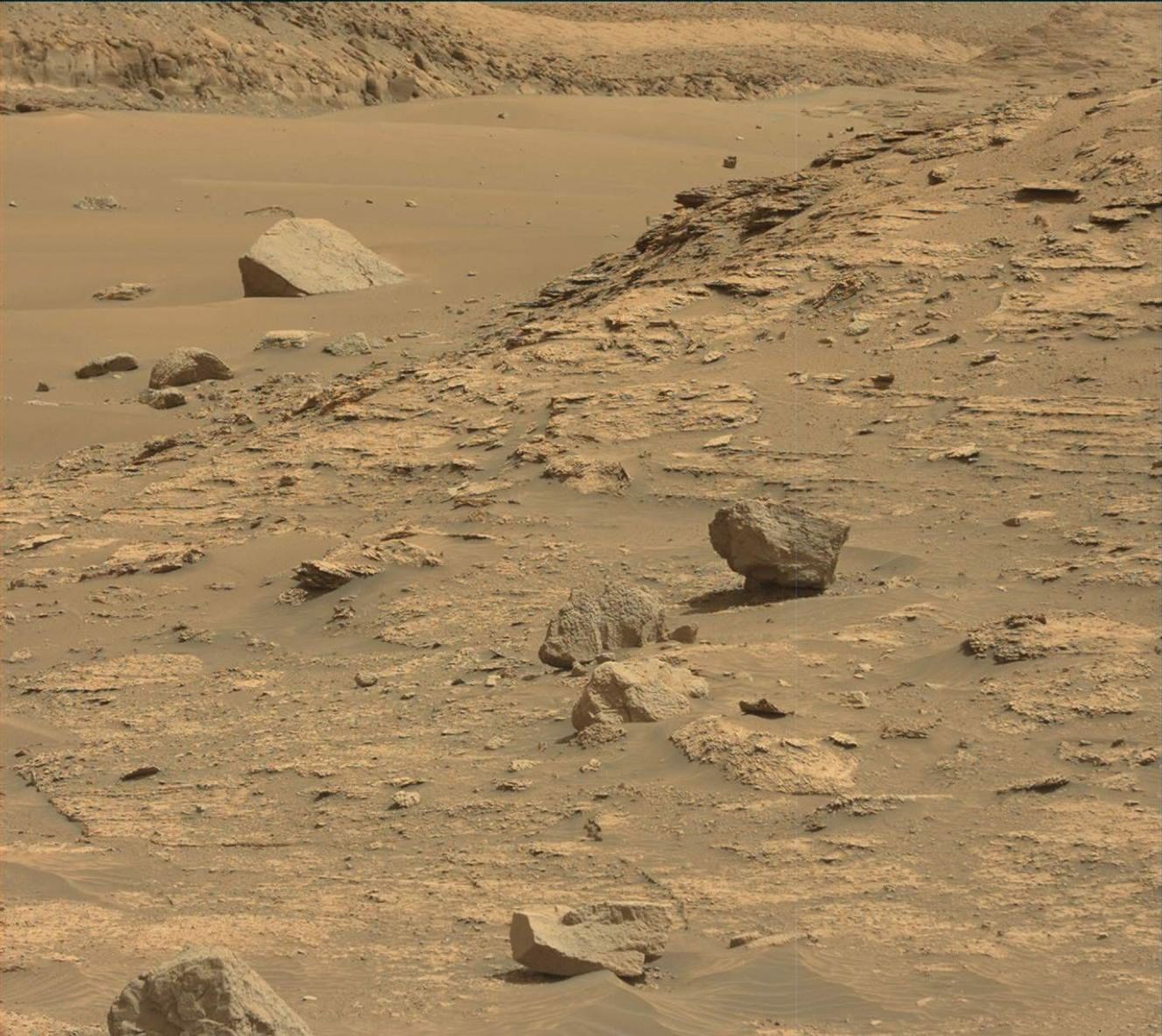 This image was taken by Mast Camera (Mastcam) onboard NASA’s Mars rover Curiosity on Sol 3545.
