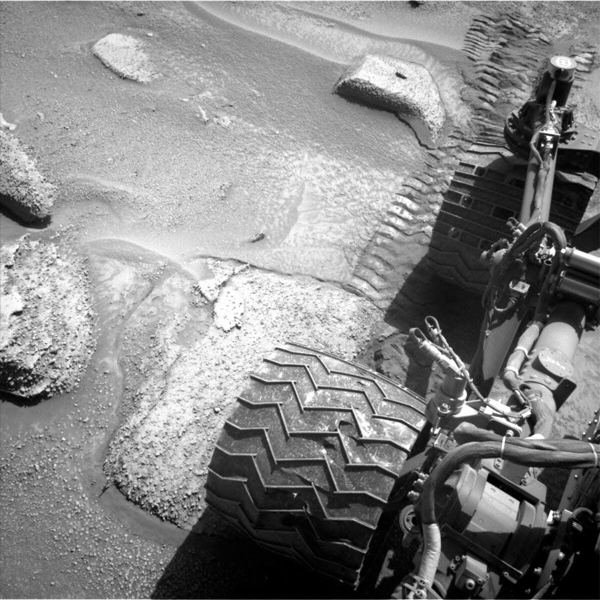 This image was taken by Left Navigation Camera onboard NASA's Mars rover Curiosity on Sol 3864.