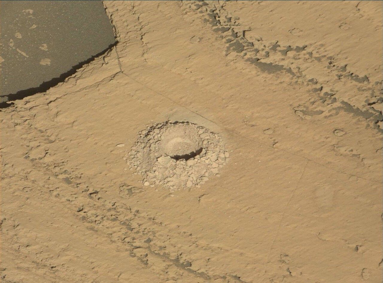 Mastcam image of the Sequoia drill hole acquired on Sol 3981.