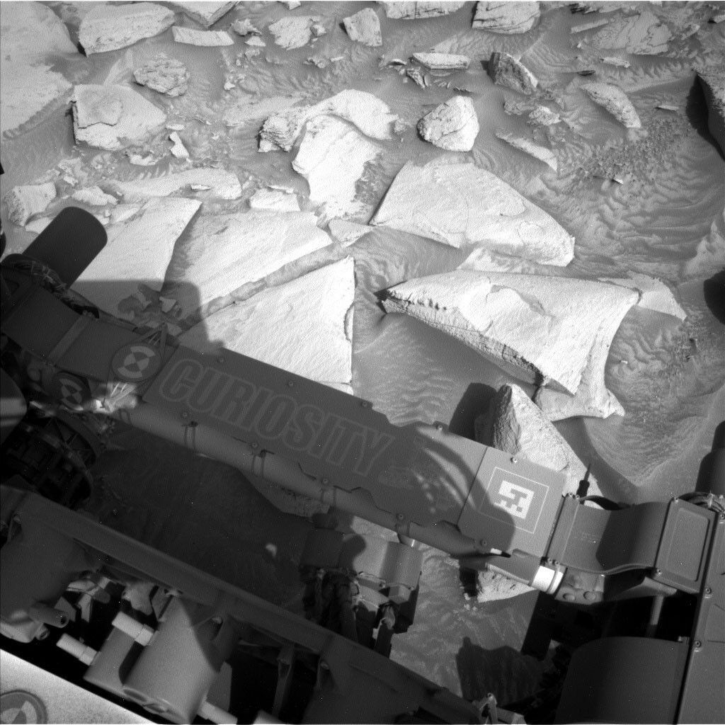 This image was taken by Left Navigation Camera onboard NASA's Mars rover Curiosity on Sol 4084.