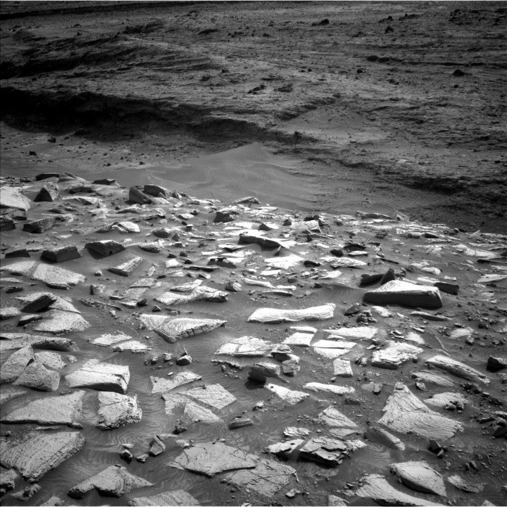 This image was taken by Left Navigation Camera onboard NASA's Mars rover Curiosity on Sol 4130.