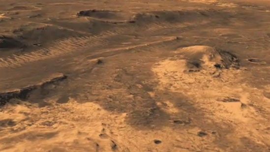 Screenshot from the animation "Looking at Landing Sites for MSL"