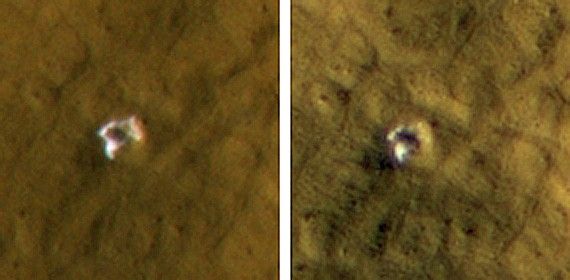 Crater Formed in 2008 Reveals Subsurface Ice