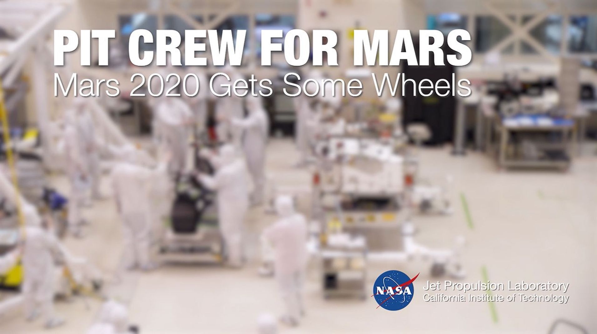 
			Pit Crew for Mars: NASA's Mars 2020 Rover Gets Some Wheels (time lapse) - NASA Science			