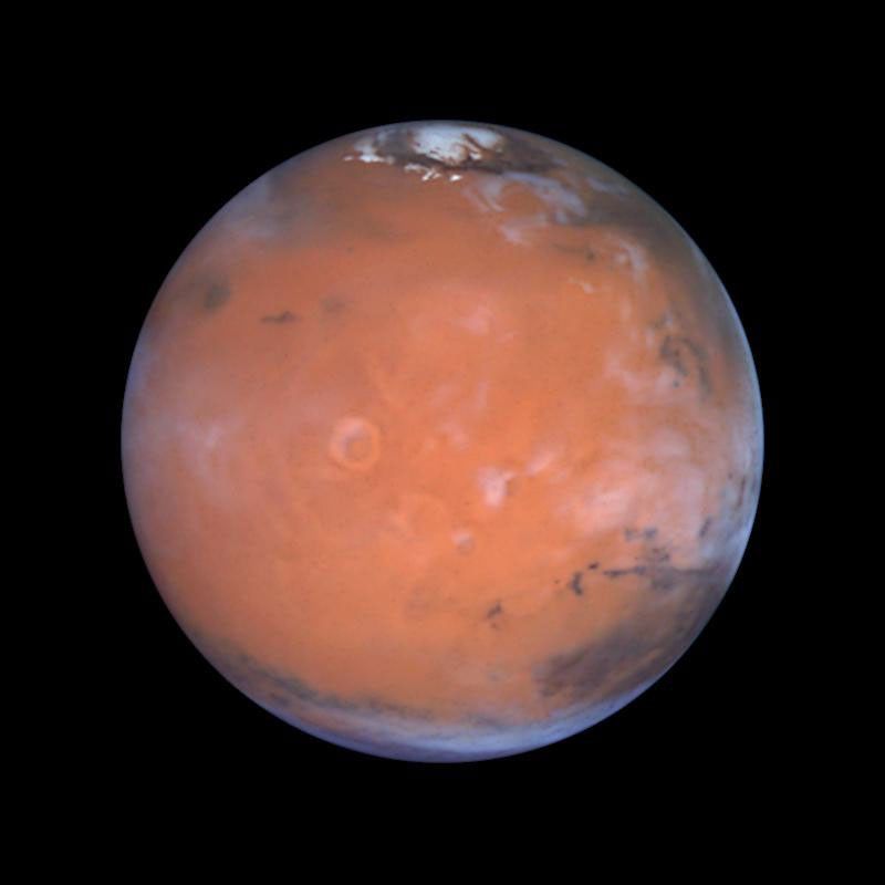 A Closer Hubble Encounter With Mars - Tharsis