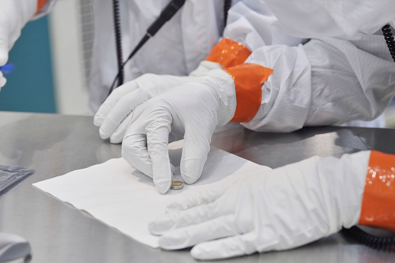 Second dime-size microchip carrying 1.6 million names gets processed for installation onto the InSight lander.