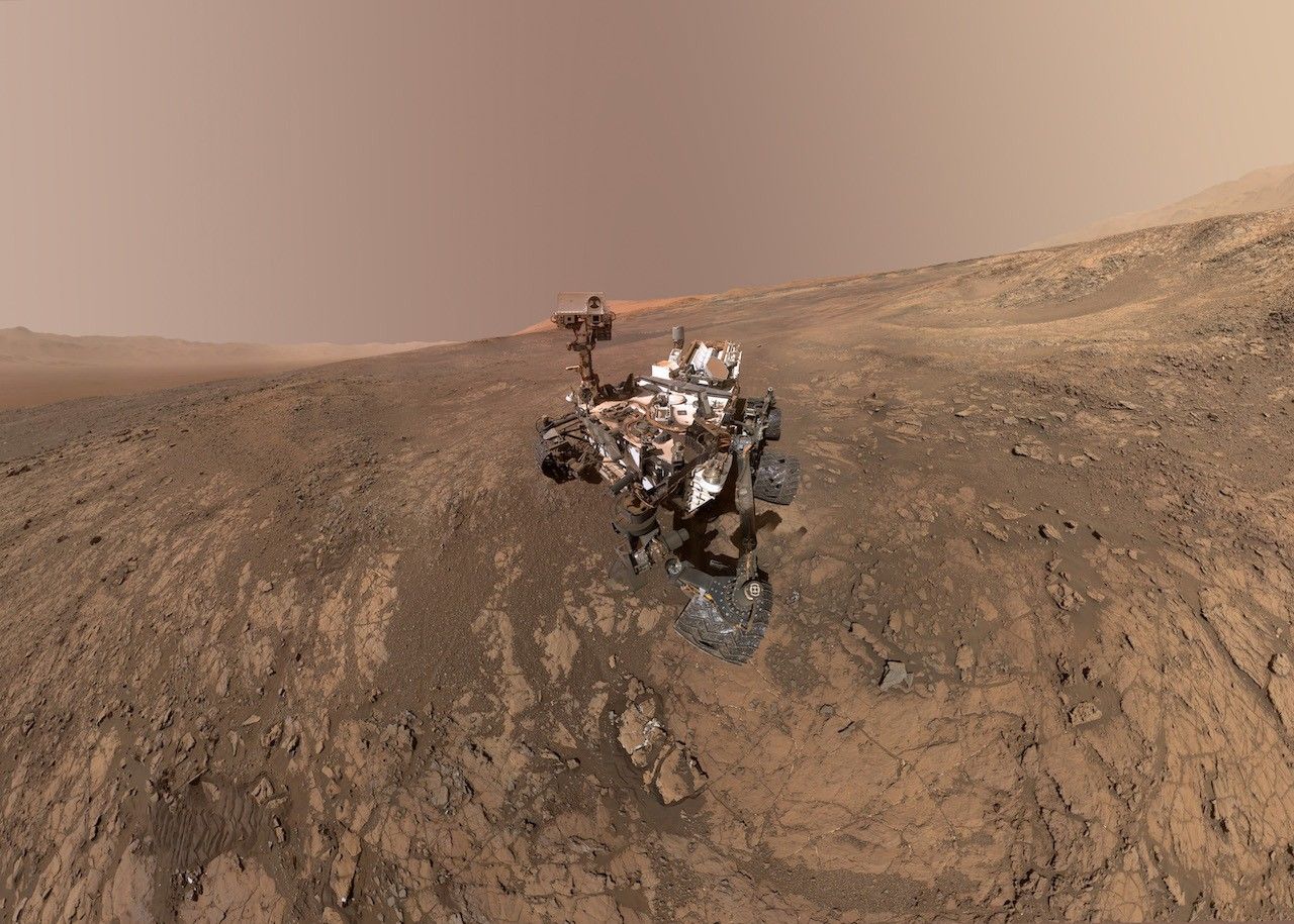 
			Mount Sharp Photobombs Curiosity - NASA Science			