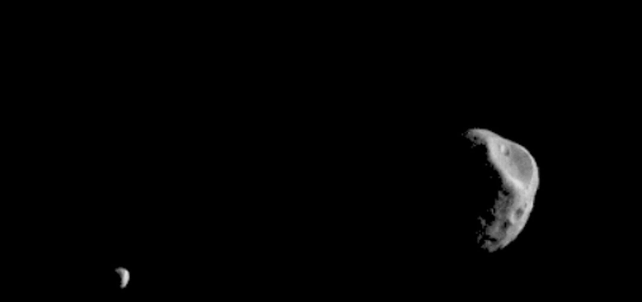 Mars Odyssey Observes Martian Moons