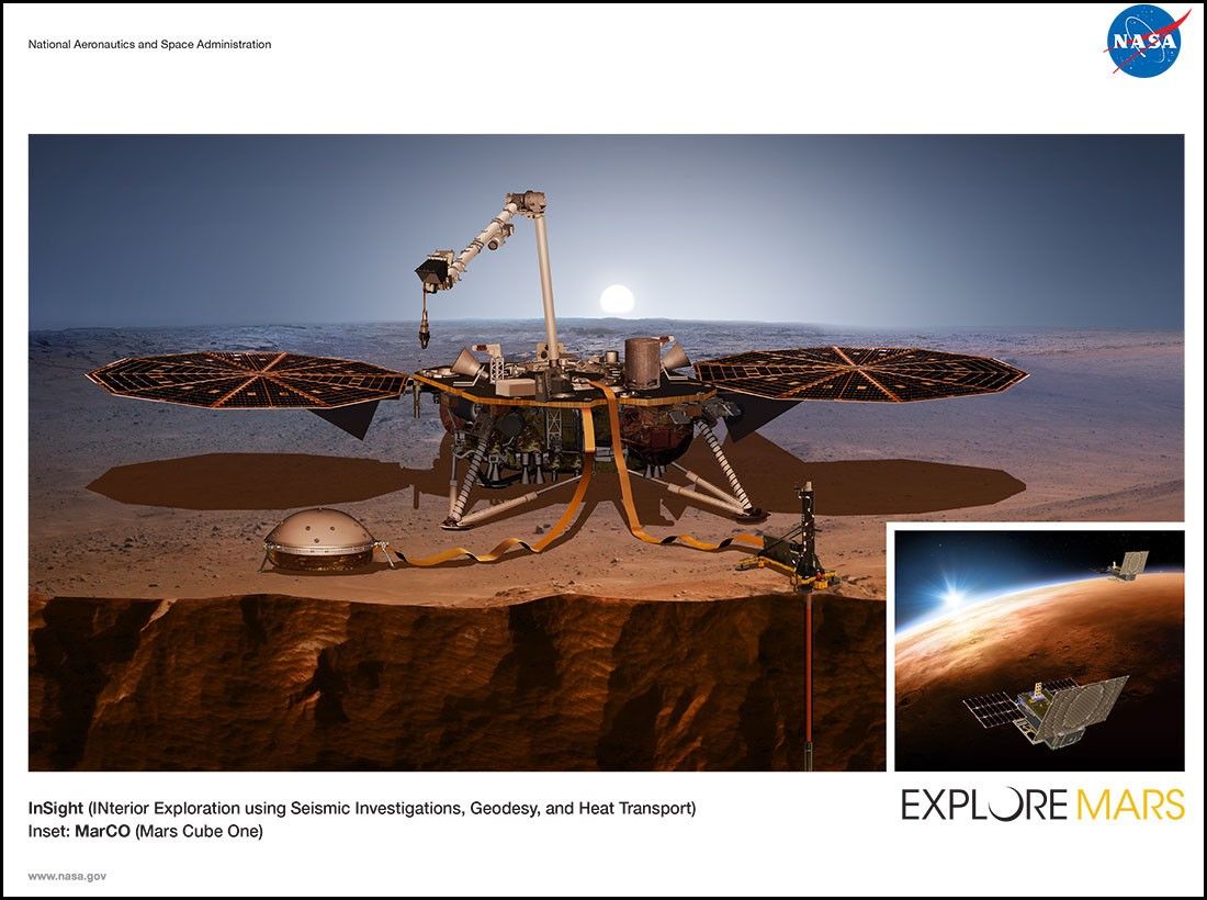 
			InSight Lithograph - NASA Science			