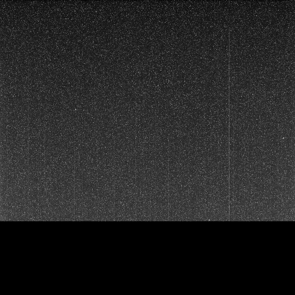 Taken on June 10, 2018 (the 5,111th Martian day, or sol, of the mission) this “noisy,” incomplete image was the last data NASA's Opportunity rover sent back from Mars.