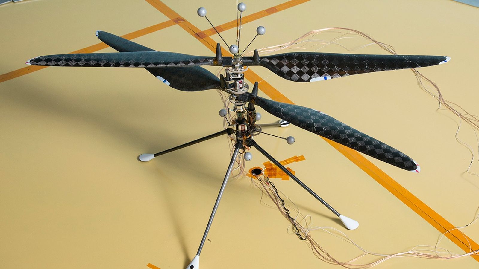 This image depicts the demonstration vehicle used to prove that controlled, and sustained flight is feasible in a Martian atmosphere.