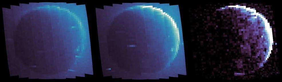 Images of Mars proton aurora.