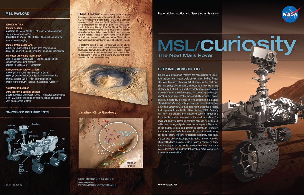Curiosity's Brochure - NASA Science