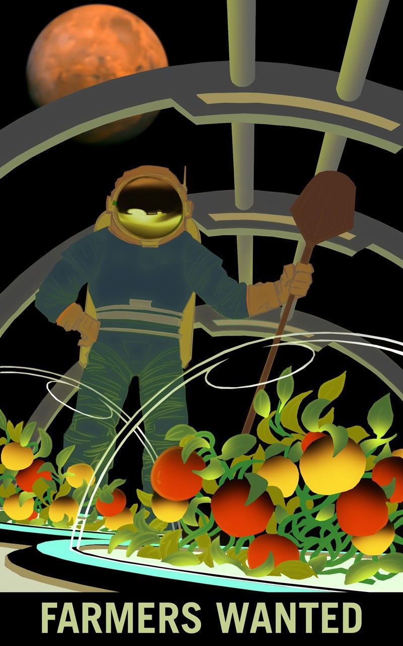 Farmers Wanted for Survival on Mars Poster