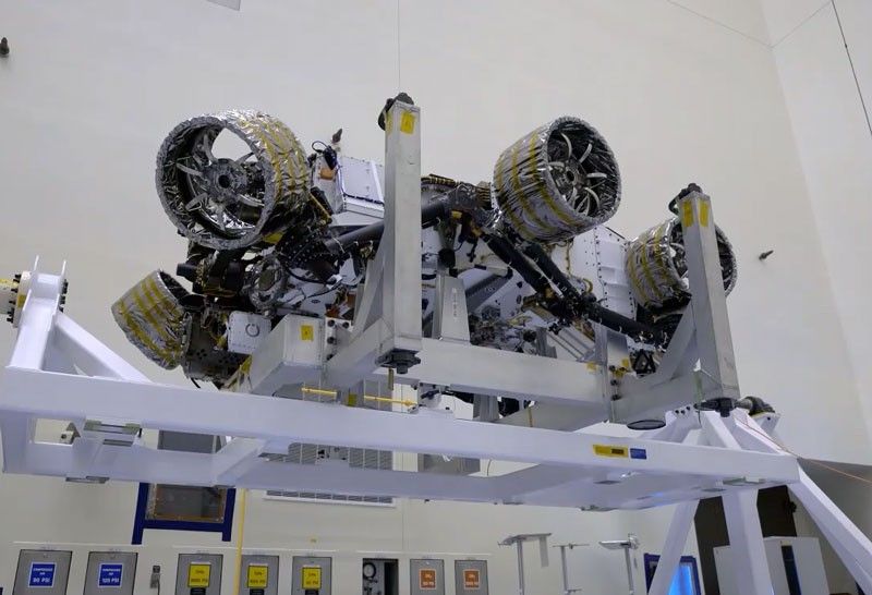 
			Testing Perseverance's Center of Gravity - NASA Science			