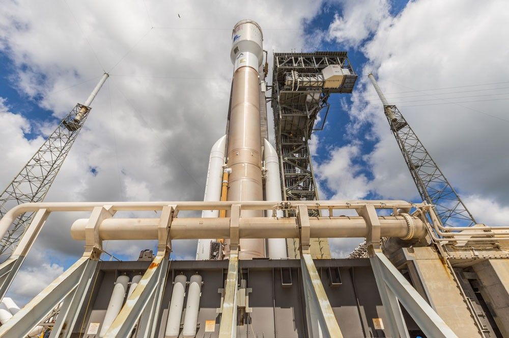 Rocket being tested