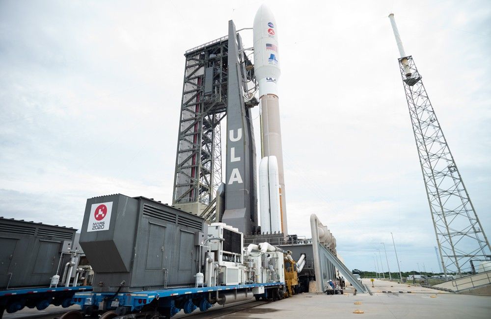 Atlas V rocket with NASA’s Mars 2020 Perseverance rover onboard