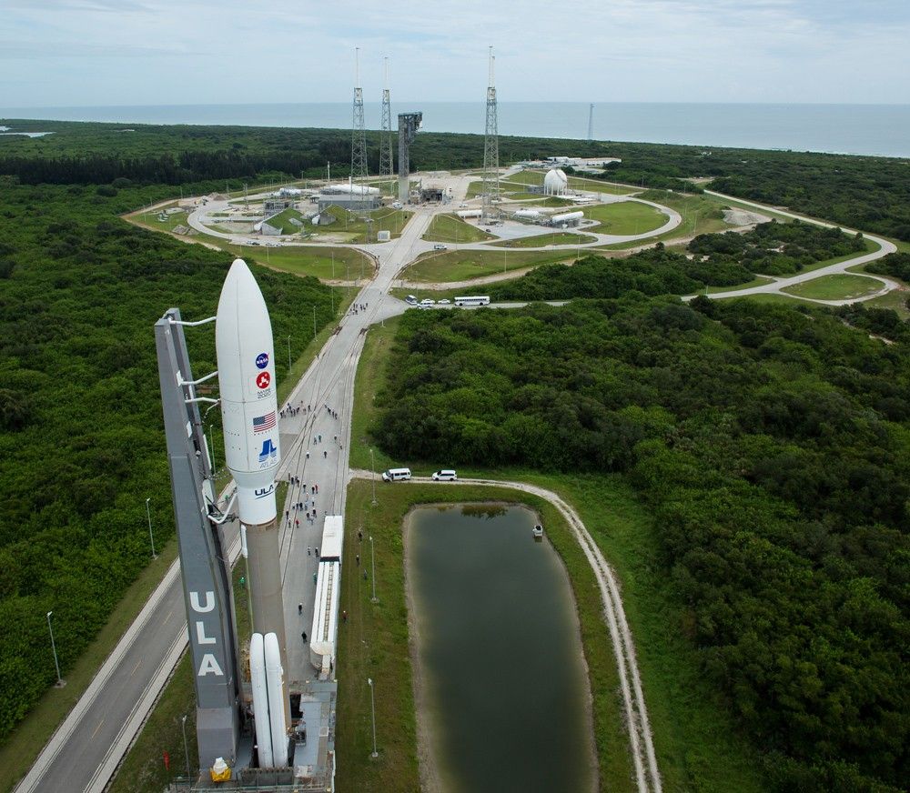 The Atlas V rocket with NASA’s Mars 2020 Perseverance rover onboard at KSC