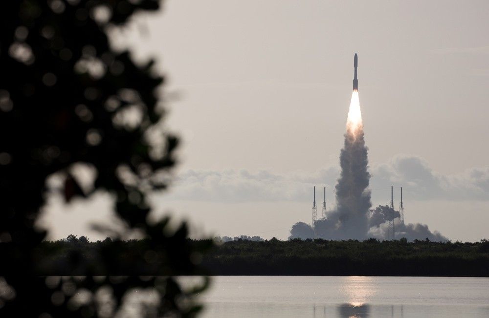 The rocket with NASA’s Mars 2020 Perseverance rover onboard launches from KSC