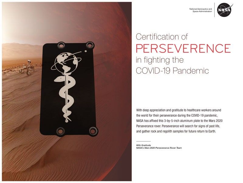 This certificate of appreciation pays tribute to healthcare workers around the world who are serving during the COVID-19 pandemic.