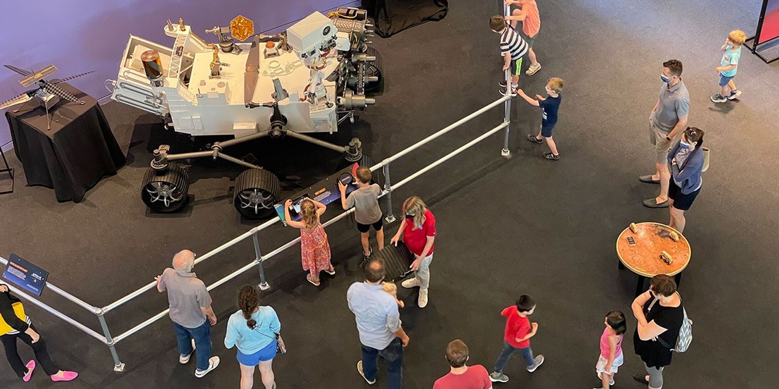 
			Public Meets Perseverance Rover Model - NASA Science			