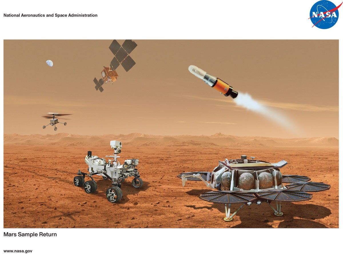 Mars Sample Return lithograph