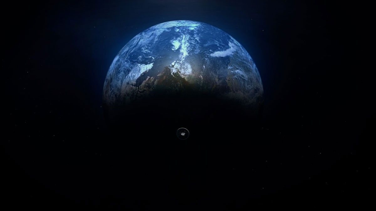 This artist's concept shows Mars Sample Return Earth Entry System, a vehicle that would bring curated Martian samples collected by NASA’s Perseverance Rover on the final leg of their journey from Mars to Earth