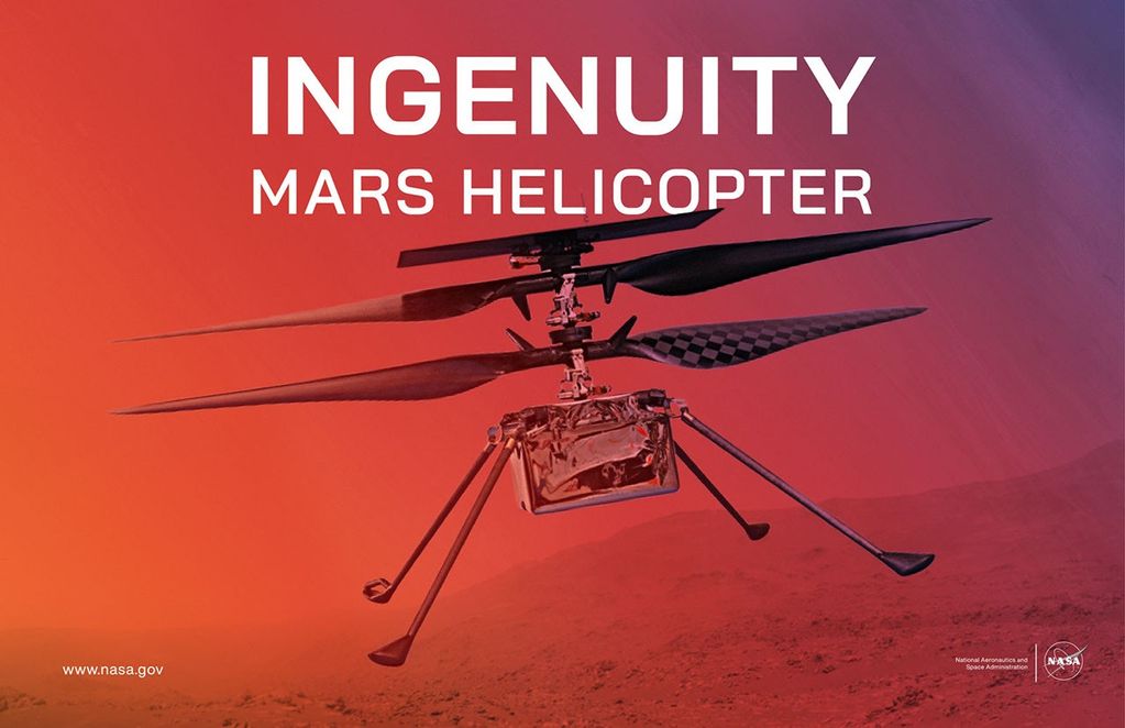 Ingenuity Mars Helicopter Poster